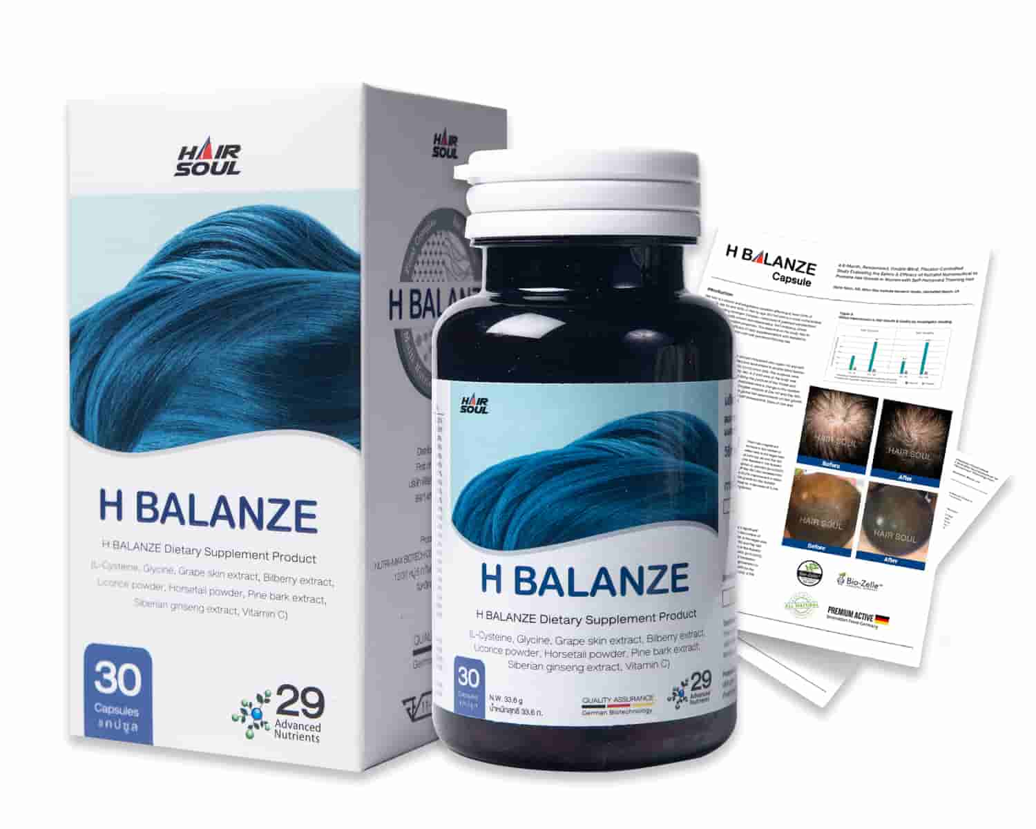 ยาปลูกผม H Balanze - Hair Soul ยากระตุ้นผมใหม่ resize 1